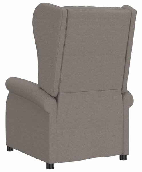 Elektrické polohovací křeslo ušák taupe textil 3098327