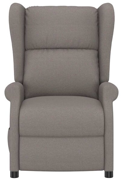 Elektrické polohovací křeslo ušák taupe textil 3098327