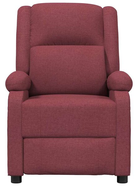 Elektrické polohovací křeslo vínové textil 3098356