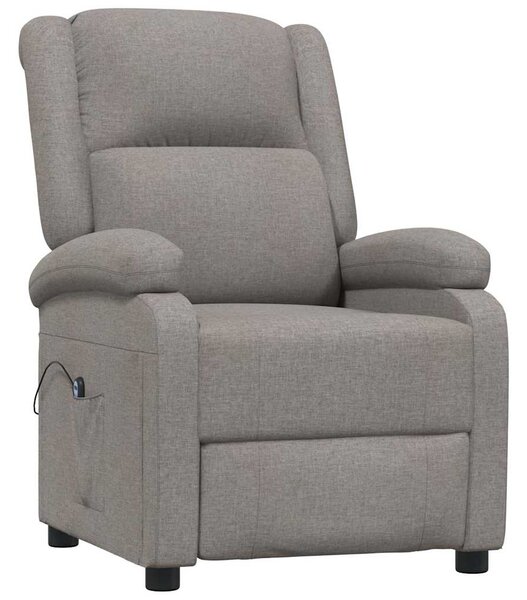 Elektrické polohovací křeslo taupe textil 3098360