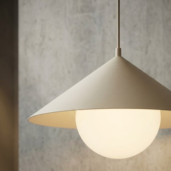 Závěsné svítidlo MONO 1S – moka, opálové sklo, 1× E14, šířka 40 cm
