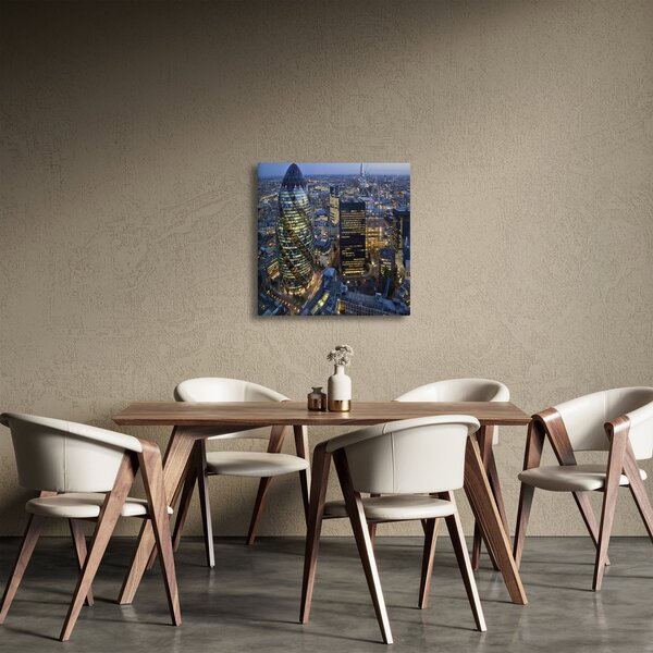 Obraz - Večerní panorama Londýna (30x30 cm)