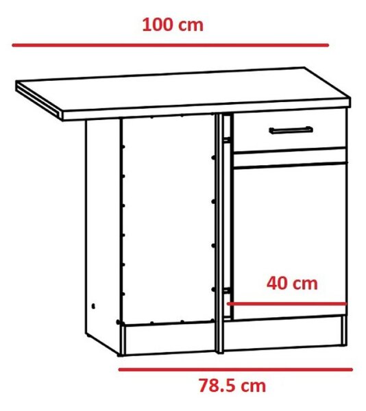 Junona Line Ramka skříňka DNW/100/82 L, bílá