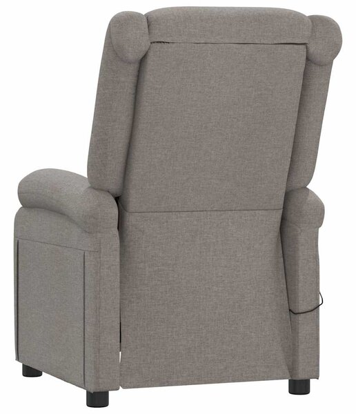Elektrické polohovací křeslo taupe textil 3098360