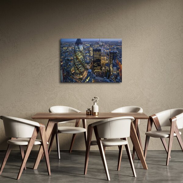 Obraz - Večerní panorama Londýna (70x50 cm)