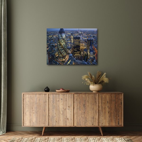 Obraz - Večerní panorama Londýna (70x50 cm)