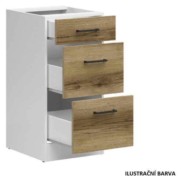 Junona Line skříňka BBL D3S/40/82, wenge/dub sonoma