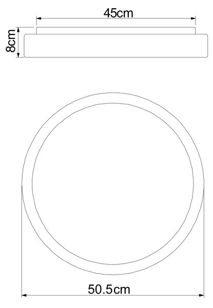 GLOBO Smart LED stropní svítidlo Sonny ⌀ 50,5cm, 2700-6500K Barva: Černá