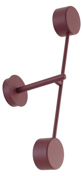 Nástěnné svítidlo NATSU K2 – vínové, 2× GX53, šířka 46 cm