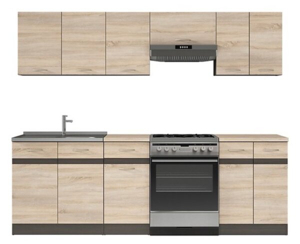 Kuchyň Junona Modul VERZE2 BBL 240, wenge/dub sonoma