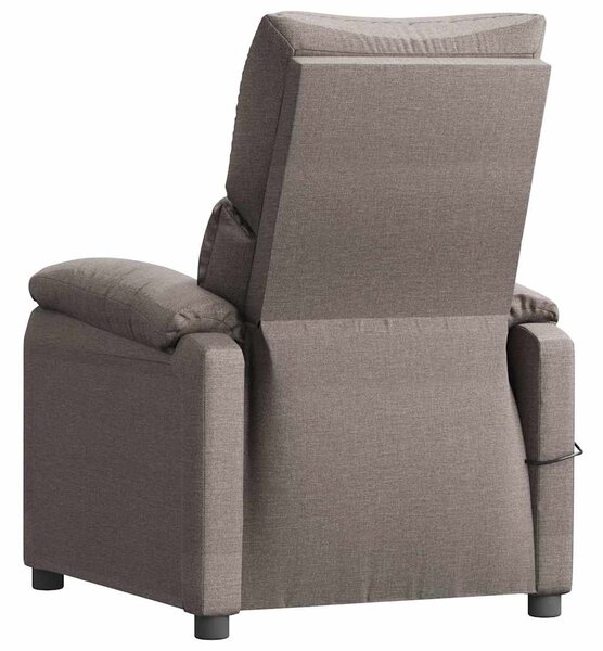 Elektrické polohovací křeslo taupe textil 3098432