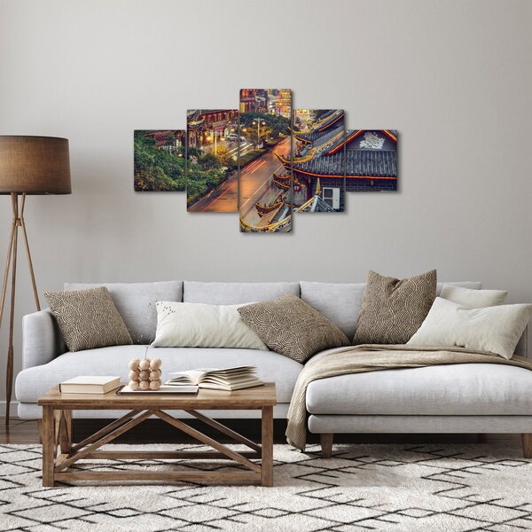 Obraz - Qintai Road, Čcheng-tu, Čína (125x70 cm)