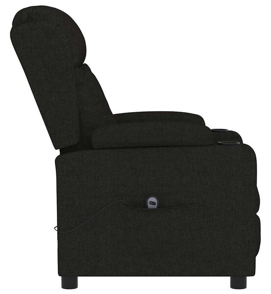 Elektrické polohovací křeslo černé textil 3098779
