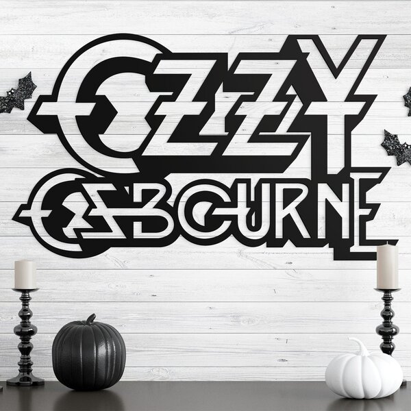 DUBLEZ | Dřevěné logo - Ozzy Osbourne | Obraz