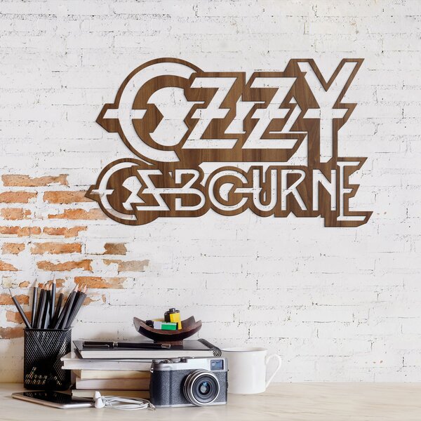 DUBLEZ | Dřevěné logo - Ozzy Osbourne | Obraz