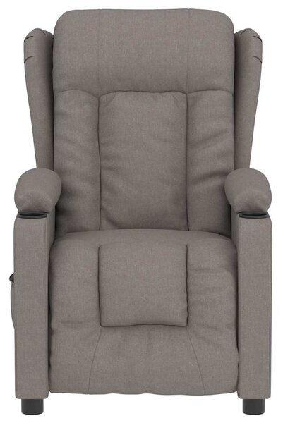 Elektrické polohovací křeslo taupe textil 3098785