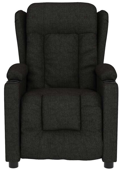Elektrické masážní křeslo černé textil 3098791