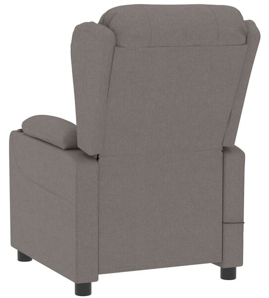 Elektrické polohovací křeslo taupe textil 3098785