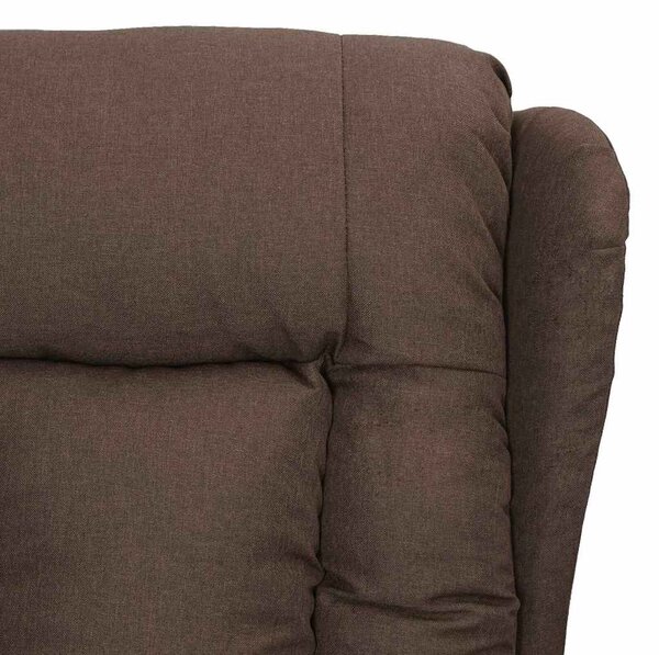 Elektrické masážní křeslo taupe textil 3098797