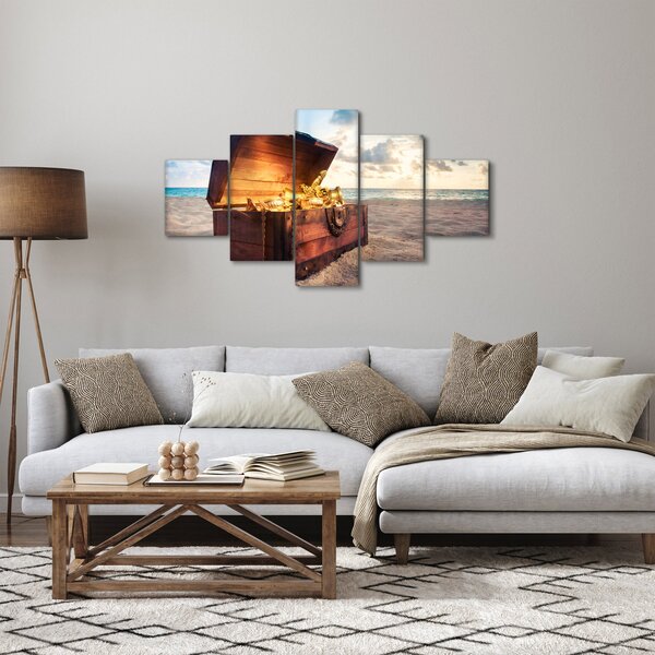 Obraz - Poklad na pláži (125x70 cm)