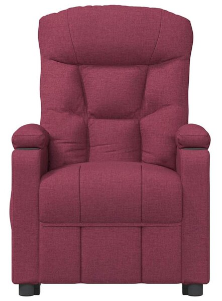 Elektrické polohovací křeslo vínové textil 3098818
