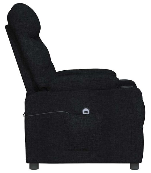 Elektrické polohovací křeslo černé textil 3098817