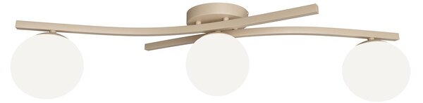 Stropní svítidlo OPUS 3 – moka, opálové sklo, 3× E14, šířka 85 cm