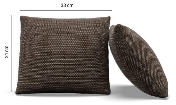 Set polštářů - LAWA 35x35 cm Hnědá