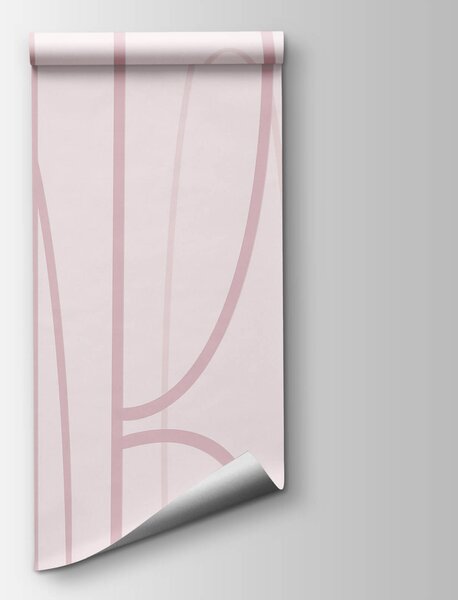 Fototapeta Růžovo-bílé pozadí s čarami, Abstraktní fototapety, Populární fototapety, t00669v2 - Tapeko.co.cz