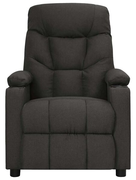 Elektrické masážní křeslo černé textil 3098829