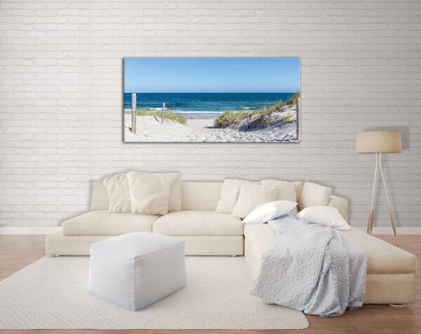 MALBA NA PLÁTNĚ, pláž a moře, 115/55/3 cm Euroart - Obrazy na plátně