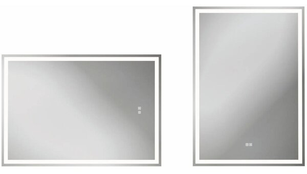 Kielle Idolio Zrcadlo s LED osvětlením a vyhříváním, 80x60 cm 50324101