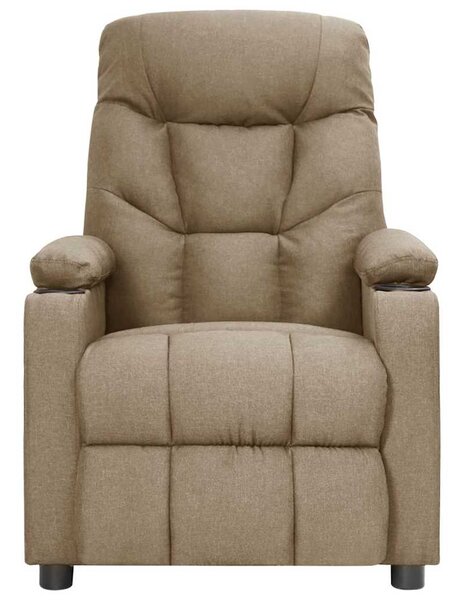 Elektrické polohovací křeslo taupe textil 3098823