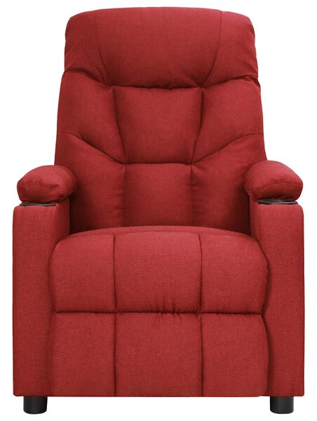 Elektrické masážní křeslo vínové textil 3098830