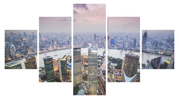 Obraz - Shanghai, Čína (125x70 cm)