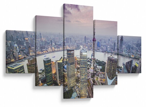 Obraz - Shanghai, Čína (125x70 cm)
