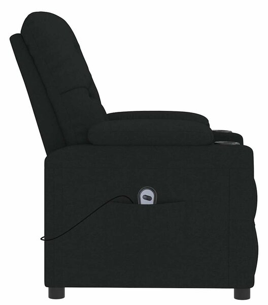 Elektrické polohovací křeslo černé textil 3098841