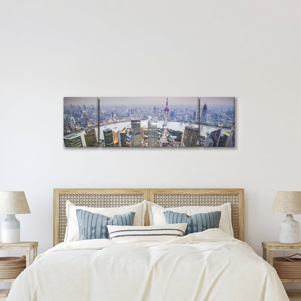 Obraz - Shanghai, Čína (170x50 cm)
