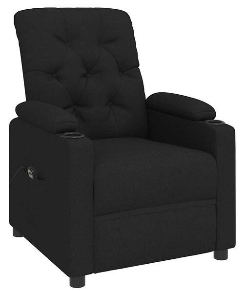 Elektrické polohovací křeslo černé textil 3098841