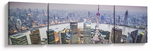 Obraz - Shanghai, Čína (170x50 cm)