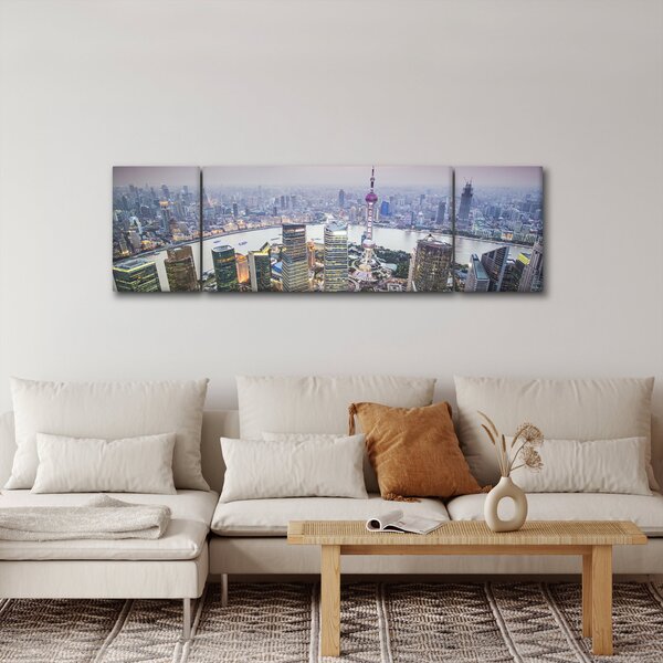 Obraz - Shanghai, Čína (170x50 cm)