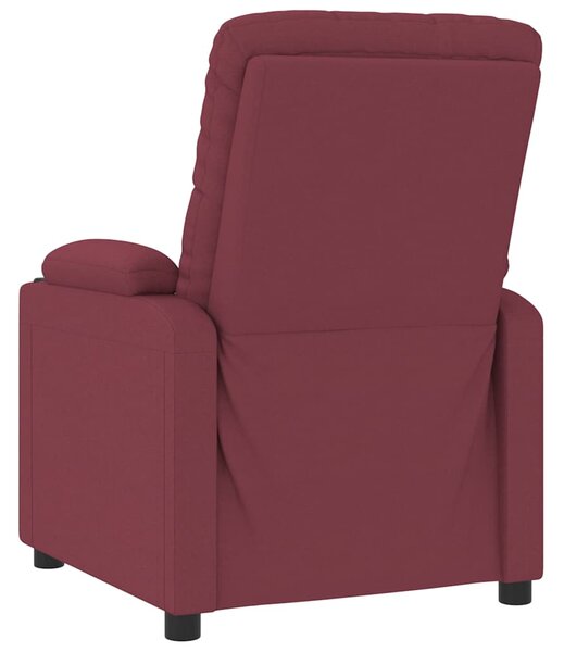 Elektrické polohovací křeslo vínové textil 3098842