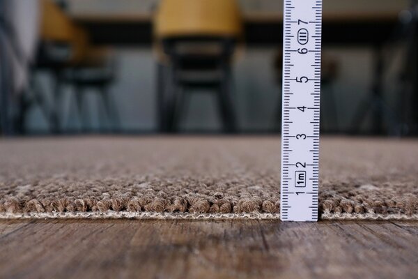 Condor Carpets, Metrážový koberec Udinese hnědý - neúčtujeme odřezky z role, na míru, šíře 4m, hnědá, filc, chodba / předsíň