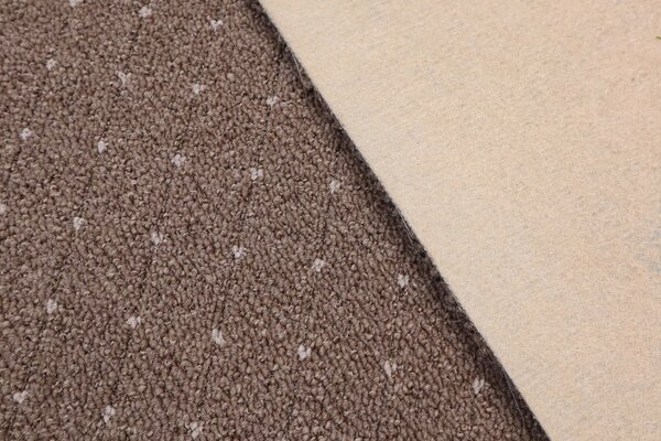 Condor Carpets, Metrážový koberec Udinese hnědý - neúčtujeme odřezky z role, na míru, šíře 4m, hnědá, filc, chodba / předsíň