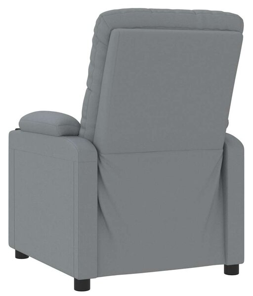 Elektrické polohovací křeslo světle šedé textil 3098839