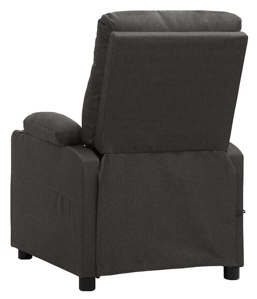 Elektrické polohovací křeslo tmavě šedé textil 3098840