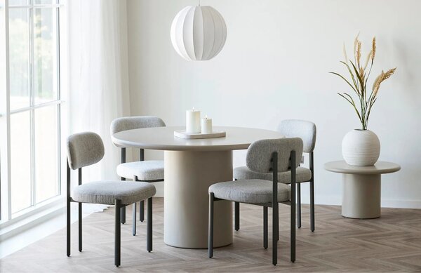 LÉTO -15% Nordic Living Bílá keramická váza Nunu 30 cm