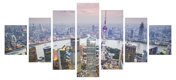 Obraz - Shanghai, Čína (210x100 cm)