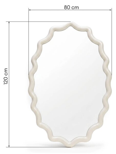 Hector Nástěnné zrcadlo Lumi 120 cm bílé
