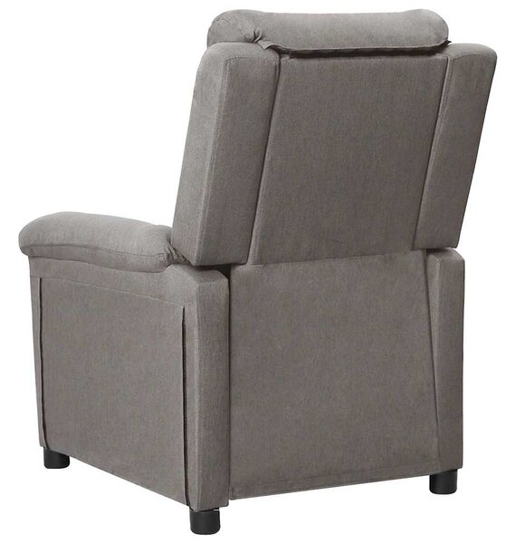 Elektrické polohovací křeslo světle šedé textil 3098963